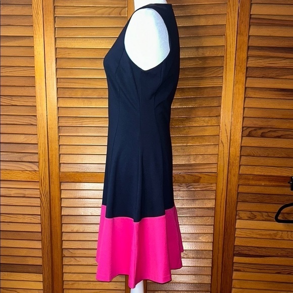 Gorgeous Eliza J. Deep Navy and Hot Pink Dress Size 4 - Picture 5 of 10